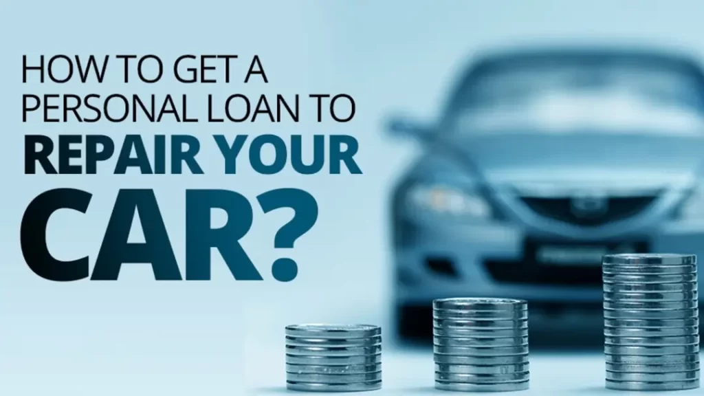 Mechanic fixing engine with car repair loan support for urgent repairs